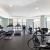 fitness center with exercise equipment